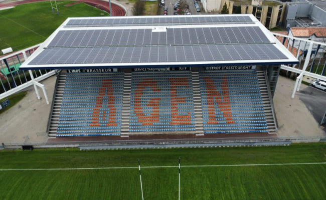 Stade Armandie équipé en panneaux photovoltaïques